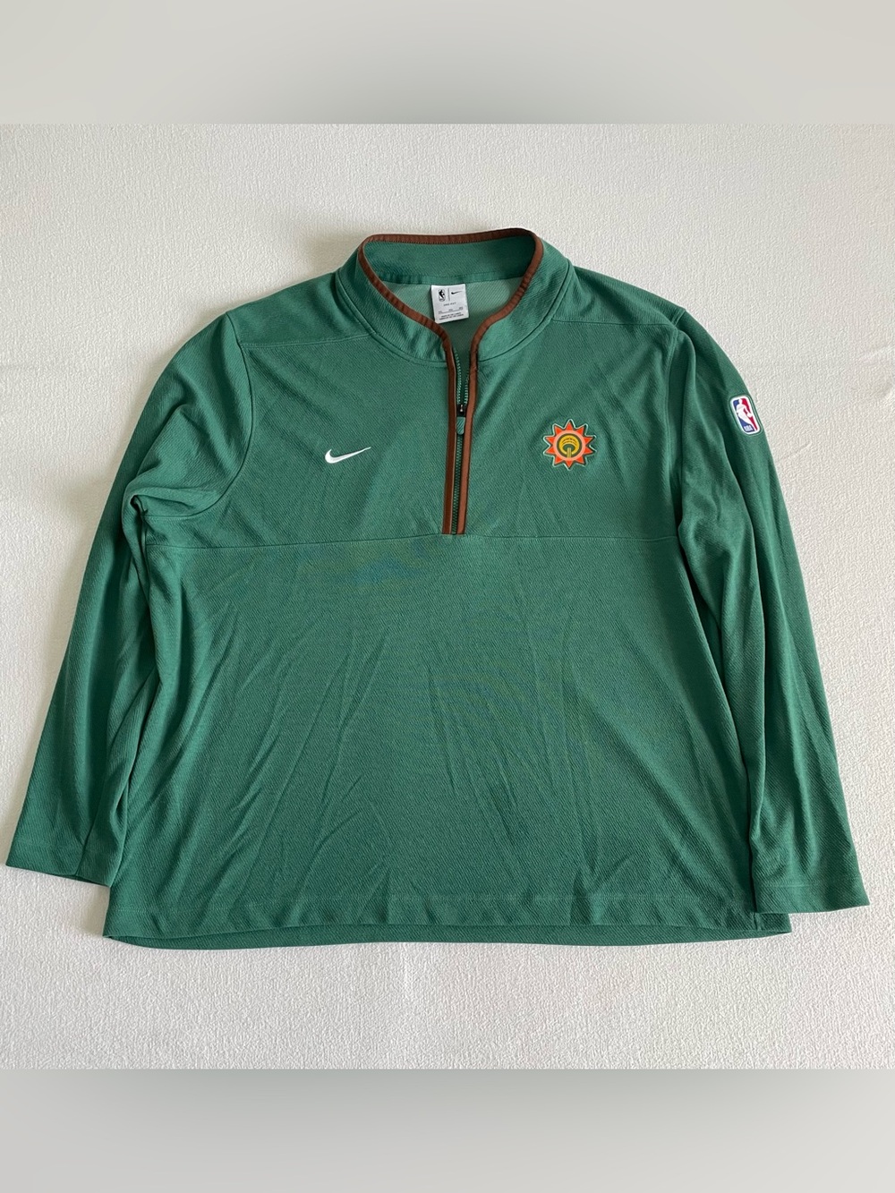 Nike NBA San Antonio Spurs Quarter Zip Pullover City Edition Men Size 3XL